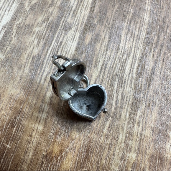Necklace heart Pendant MARKED aa 925 Trinket Charm Locket Box sterling silver - Picture 5 of 7